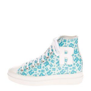 RUCOLINE Italy NEW LEATHER sneakers SIZE 39 EU   MONOGRAM LOGO RARE $390 SUBLIME